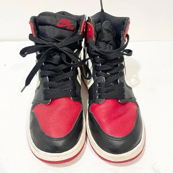 Nike Air Jordan Retro High OG BG Bred Toe GS 575441-610 Size Youth